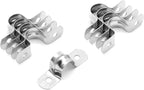 30Pcs 1/2 Inch Stainless Steel Conduit Clamps, Two Hole Strap U Bracket Rigid Pipe Strap Metal U Clamp Conduit Strap Tension Clips U-tube Clamp Heavy Duty