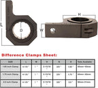 Bull Bar Clamps 2 inch - 4Pack Roll Bar 2 inch Clamp Bracket for UTV ATV Truck Bar Mounting (2"-Clamp mount Kit)