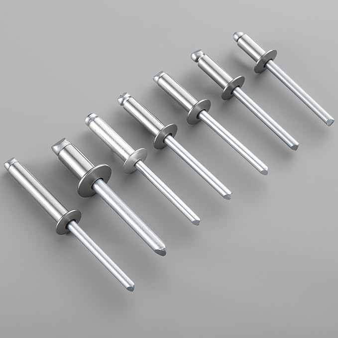 90pcs 3/16" x5/8" Stainless Blind Rivets,Pop Rivets,304 Stainless Steel Grip and Steel Mandrel, 4.8 x 16mm