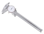Accusize Industrial Tools 0-6''/0-150 mm by 0.001''/0.02 mm Inch/Metric Dual Needle Precision Dial Caliper Stainless Steel, P920-S236