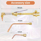 Oxy-Fuel Cutting Torch, Cutting Welding And Heating Outfit With Check Valve, 1-101 Cutting Tip, Welding Nozzle And MFA Heating Nozzle, Cutting Attachment CA2460 Torch Handle, Welding Torch