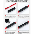 3:1 3/16 in'' Heat Shrink Tubing Roll, Eco-Friendly Flame Retardancy, Marine Grade Adhesive Lined Heat Shrink Tube,Insulation Sealing Oil-Proof Wear-Resistant 50 Feet Roll Black