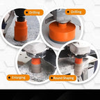 Diamond Core Drill Bit Kit BGTEC Diamond Hole Saw Tile Cutter for Porcelain Tile Ceramic Marble Brick, 5/8"-11 Thread 6/8/10/25/35/50/65mm+10mm Finger Bit+50mm Chamfer Bit+SDS Plus Adapter
