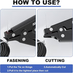 Zip Tie Gun with Adjustable Tension,Includes Cutter for Precise Trimming,Durable Cable Tie Gun for Electrical, HVAC,Industrial&Home Use,Zip Tie Tool for Cable Ties & Accessories