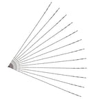 Murtenze 12PCS Spiral Scroll Saw Blades, Plain End Saw Blades Assortment for Wood Metal Cutting Sawing Carve (#3 Metal Cutting)