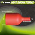 Adhesive Lined Marine Grade 3:1 Heat Shrink Tubing for Automotive and Industrial Use Durable Heat Shrink Tubing Provides Excellent Protection and Insulation Suitable,1/8'' Red