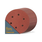 POWERTEC 40 Grit, 100 Pack, 6 Inch Sanding Discs – Hook and Loop, 6-Hole Aluminum Oxide Orbital Sander Pads, Woodworking Round Sandpaper for Random Orbital, Air, Pneumatic & DA Sanders (45204-P4)