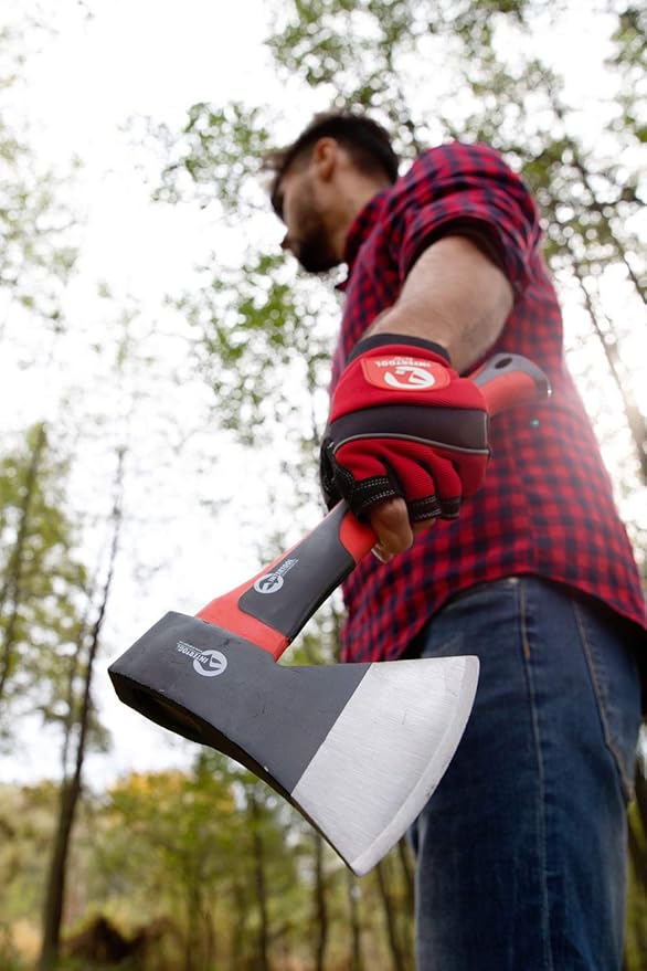 INTERTOOL Chopping Axe Combo 15” and 24” Ax Set for Splitting, Kindling, Felling - Camp Axes and Hatchets - HT08-0263-0262