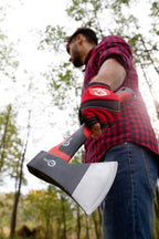 INTERTOOL Chopping Axe Combo 15” and 24” Ax Set for Splitting, Kindling, Felling - Camp Axes and Hatchets - HT08-0263-0262
