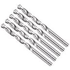 Drill Bit, 7mm Cutting Diameter, 4241 HSS 118° Cutting Angle Uncoated Bright Versatile Jobber Bits - (Applications: for Drilling Plastic Wood Soft Metal), 5-Pieces