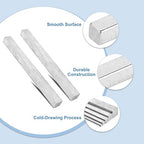 uxcell Square Steel Key Stock 1" x 1" x 12" Cold-Drawn 45# Steel Bars Precision Key Stock for Gearbox Coupling, Silver Tone