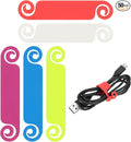 PATIKIL Cable Tags Multicolor Cable Management Labels Cord Identification Tags, Wire Cord Markers for USB Computer Phone Charger Power - 50Pcs (5 Color)