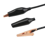 DROK Jumper Wires with Alligator Clips Electrical - 6pcs 45mm Large Pure Copper 19.6 inches/50cm Test Leads with Alligator Clips for Multimeter Electrical Testing