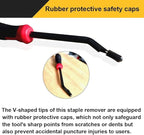 Upholstery Staple Remover | Heavy Duty Staple Remover Tool, Professional Tack Puller Set, Nail Puller for Quickly and Easily Extract all Kinds of Nails