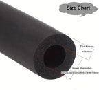 Foam Pipe Insulation - Pipe Insulation Foam Tube 1.7/1.8m (5.6/5.9ft) Long, Inner Diameter 25/50/90mm (1"/ 2"/3-5/9") ID, Suitable for Insulating Air Conditioning Water Pipes(1/2"*0.59"-5.6Ft)