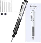 Engraver Pen, HARDELL Engraving Pen USB Rechargable with Premium Bits, Cordless Engraving Tool Portable, Micro DIY Engraving Tool Kit for Glass Stone Wood Metal Plastic Jewelry