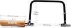 0.6mm Diamond Wire Hand Saw with Steel Frame Coping Saw for Jade Marble Granite Metal Glass Ceramic
