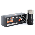 Dry Diamond Core Drill Bits 1 inch with Slots 25mm Diamond Hole Saws, with 5/8-11 Thread to 3/8” Hex Shank Adapter Fit Both Angle Grinders & Electric Drills for Porcelain Granite Tiles Brick Concrete