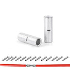 20 PCS Non-Insulated Butt Connectors Kit, AWG #6 Wire Ferrules, Electrical Wire Connectors Crimp Ferrule Terminals Kit-BN14