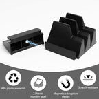 50 pcs Magnetic Modular Wrench Organizers for Tool Drawers, Black Tool Organizers- Wrench Rack with Metric & SAE Labels, Customizable Magnet Tool Storage Holder Festival for Mechanics