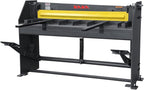 KAKA INDUSTRIAL Stomp Sheet Metal Shearing Machine, 51 inch 16 Gauge Mild Steel Steel-Welded Industrial Stomp Shear Spring Clamp and Back Gauge Q01-5216B