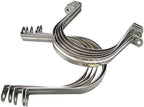4 Pcs 8inch Rigid Pipe Strap,Two Hole Stainless Steel Strap U Bracket, Widened Tube Strap Tension Clip Assortment Kit Heavy Duty Pipe Clamp for Pipe Fixing（219mm）