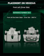 SCITOO Front Left Brake Caliper With Bracket 19B2714 Compatible For Toyota Avalon 2005-2007 For Toyota Camry 2005-2006 For Toyota Sienna 2004-2010 For Toyota Solara 2004-2008