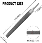 8" Half Round Medium Cut File, Double Cut Teeth, Made of High Carbon Steel, Half Round Hand File Without Handle, Suitable for Shaping Metal, Wood, etc.