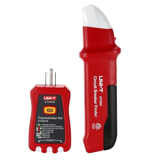 UNI-T UT25A Circuit Breaker Finder line Detector American Specification Socket Tester W/Analogue Receiver&LED Indicator Leakage Circuit Breaker
