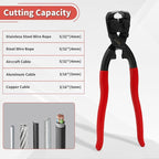 8 Inch End Cutting Pliers, Heavy Duty Nail Puller Pliers, CRV End Nippers, Carpenters Pincers, End Snips for Cutting Wires or Pulling Nails