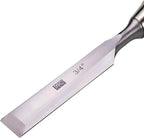 4 Piece Bevel Edge Butt Chisel Set 1/4 inch(6mm), 1/2 inch(12mm), 3/4 inch(20mm), 1 Inch(26mm) with Hornbeam Handles and Stainless Steel Ferrules