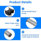 Forstner Bit Set for Woodworking 5PCS Wood Drill Bit Set Hole Saw Woodworking Tools Carbon Steel Forstner Bits for Hard Wood Plastic Plywood MDF