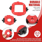 2pcs Woodworking Router Corner Radius Template, Aluminum Alloy Router Corner Jigs and Templates for Woodworking, Arc Cutting Auxiliary Tool DIY Template R10/R15/R20/R25/R30/R35/R40/R50