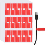 uxcell 300 Pcs Cable Labels, Waterproof Wire Cord Labels Tags, Cord Organizer Management Tags for Charger Cable Organizer Wire Markers Printer and Handwriting, Red