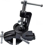 Home Vise Universal Rotate 360° Work Clamp-On Vise Table Small Bench Vice for Jewelers Hobby Clamps Craft Repair Tool Portable Work Bench Vise (mini) (Black, 3 INCH)