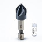 toolant 1/2" Noir-Ti Cobalt Countersink Drill Bit(Pro), Titanium Aluminum Nitride Coated with Quick Change Hex Shank