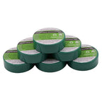 Electrical Tape Green 6 Pack 3/4-Inch by 30 Feet, Voltage Level 600V Dustproof, Adhesive for General Home Vehicle Auto Car Power Circuit Wiring Green