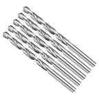 Drill Bit, 5.5mm Cutting Diameter, 4241 HSS 118° Cutting Angle Uncoated Bright Versatile Jobber Bits - (Applications: for Drilling Plastic Wood Soft Metal), 5-Pieces