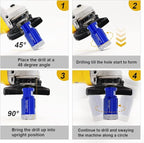 SHDIATOOL Tile Diamond Drill Bits Set,Porcelain Hole Saw, Cutter for Marble Ceramic Granite 6pieces(20/25/35/50/20MM/2 inch)