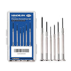 NINDEJIN 6PCS Precision Screwdriver Set, Flathead & Phillips Screw Repair Kit for Electronics & Small Items – Laptops, Watches, Phones, Computers, Doorbells, Toys, Glasses