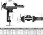 Home Vise Universal Rotate 360° Work Clamp-On Vise Table Small Bench Vice for Jewelers Hobby Clamps Craft Repair Tool Portable Work Bench Vise (mini) (Black, 2.5 INCH)