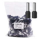 Fidioto 8AWG Wire Ferrule, 250pcs AWG8 Wire ferrules kit for Electric, Industrial, Chemical Industry, Power Control System, etc.