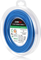 Chanzon 2:1 Ratio 3/32" (2.5mm) Heat Shrink Tubing 8Ft Roll (2.5M Total Length) Blue Polyolefin Sleeving Wrap Shrinking 2 to 1 1pcs