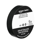 Amazon Basics Vinyl Electrical Adhesive Tape, High Temp Flame Retardant, 3/4 in x 60 ft x 0.007in (19 mm x 18.3 m x 0.18mm), Black, 6-Pack (Previously Amazon Commercial Brand)