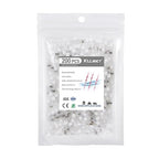 Kuject 200PCS Solder Seal Wire Connectors AWG 26-24, White Solder Seal Heat Shrink Butt Connectors Terminals Solder Sleeve Waterproof Wire Splice Connector for Marine Boat Wire Joint