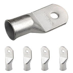 SELTERM 5pcs 4/0 AWG (XL) 5/16" Stud Tinned Copper Wire Lugs,Battery Lugs,Ring Terminals, Battery Cable Ends, 0000 Gauge Ring Terminal Connectors,UL Marine Grade Electrical Battery Terminal Connectors