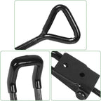 Adjustable Toggle Clamp Holding Capacity Toggle Latch Hasp Clamp Quick Release Pull Latch (Black-6pcs -550lbs)