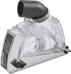 VEVOR Cutting Dust Shroud for Angle Grinders, Universal 4-5 in Angle Grinder Dust Shroud with 6 Clamping Washers & 5 in Diamond Grinding Cup Wheel, Adjustable Cutting Depth, Connect to Vacuum Cleaner