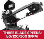 JET 5" x 6" Mitering Horizontal Bandsaw, 1/2 HP, 1Ph 115/230V (Model HBS-56S)