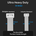 26 inch White Zip Ties Heavy Duty 11 PCS, 440 LBS Ultra Exclusive Strong Plastic Wire Ties, Large Cable Ties Extra Long Tie Wraps, Indoor and Outdoor UV Resistant